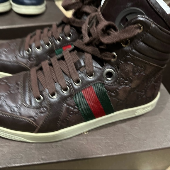 COPY - Men’s Gucci hightop Guccissima sneakers size 8 - Picture 4 of 16